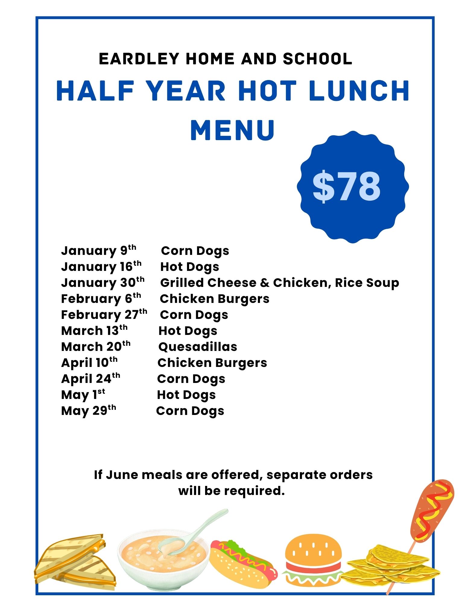 Hot meals| Half Year | Spring 2026