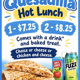Quesadilla Lunch - Nov 13th 2026