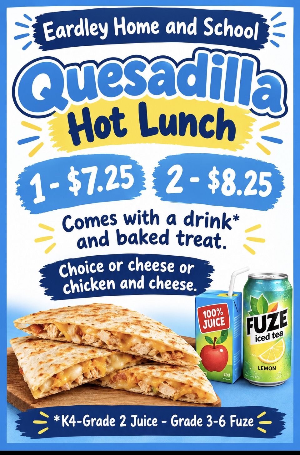 Quesadilla Lunch - Nov 13th 2026